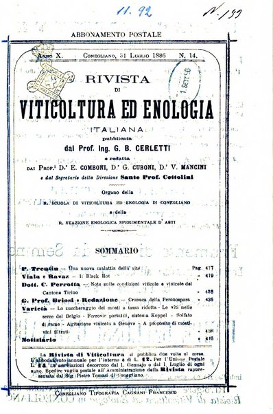 Rivista di viticoltura ed enologia italiana