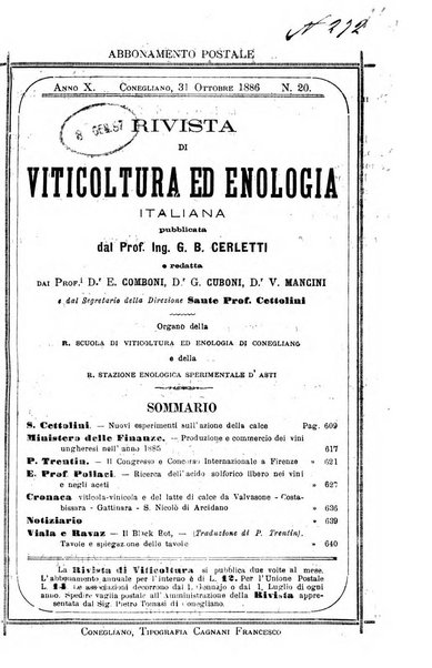 Rivista di viticoltura ed enologia italiana