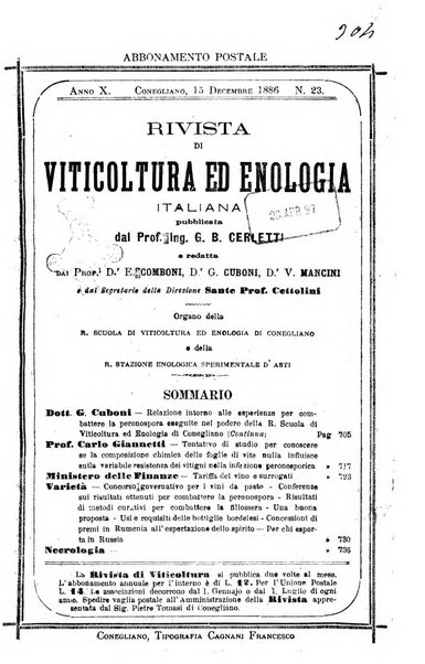 Rivista di viticoltura ed enologia italiana