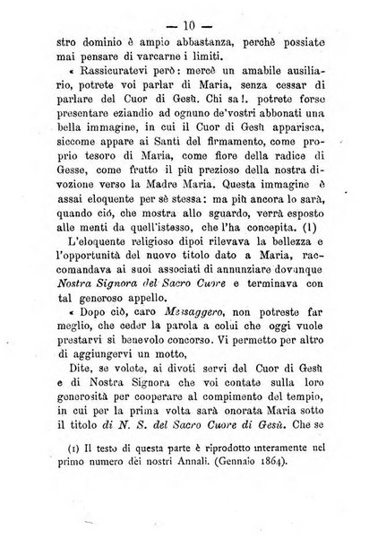 Annali di Nostra Signora del S. Cuore periodico mensile dei Missionari del Sacro Cuore