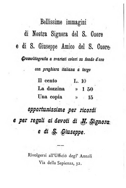 Annali di Nostra Signora del S. Cuore periodico mensile dei Missionari del Sacro Cuore