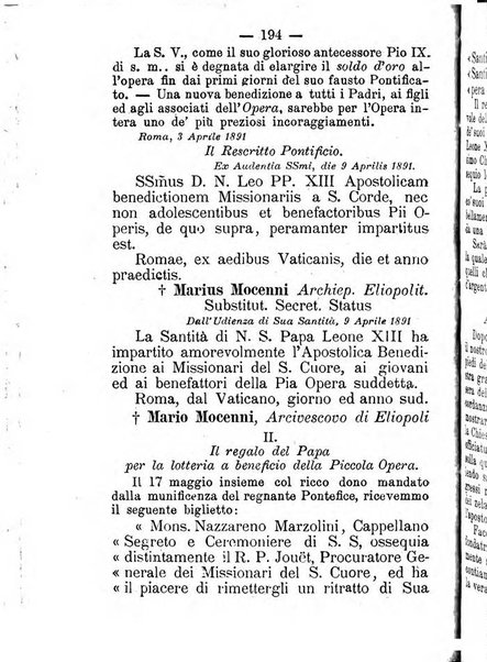 Annali di Nostra Signora del S. Cuore periodico mensile dei Missionari del Sacro Cuore