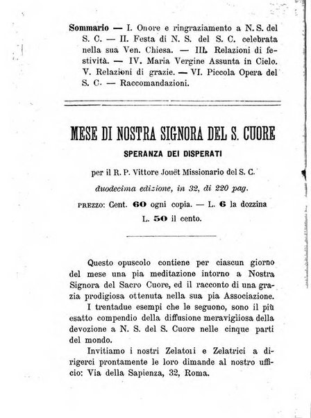 Annali di Nostra Signora del S. Cuore periodico mensile dei Missionari del Sacro Cuore