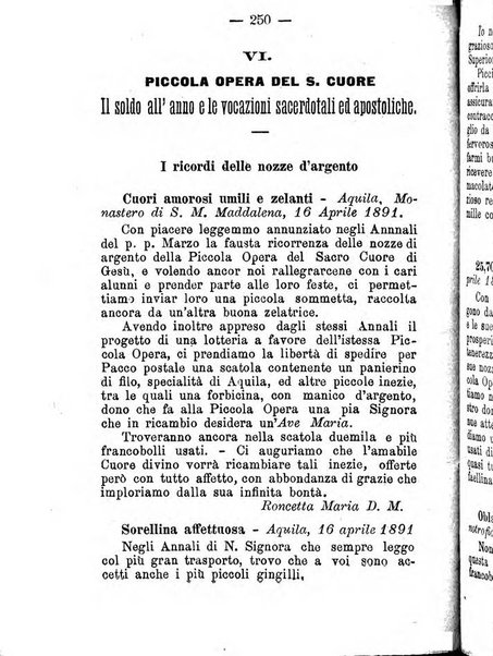 Annali di Nostra Signora del S. Cuore periodico mensile dei Missionari del Sacro Cuore