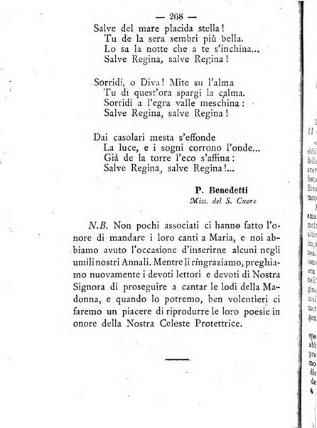 Annali di Nostra Signora del S. Cuore periodico mensile dei Missionari del Sacro Cuore