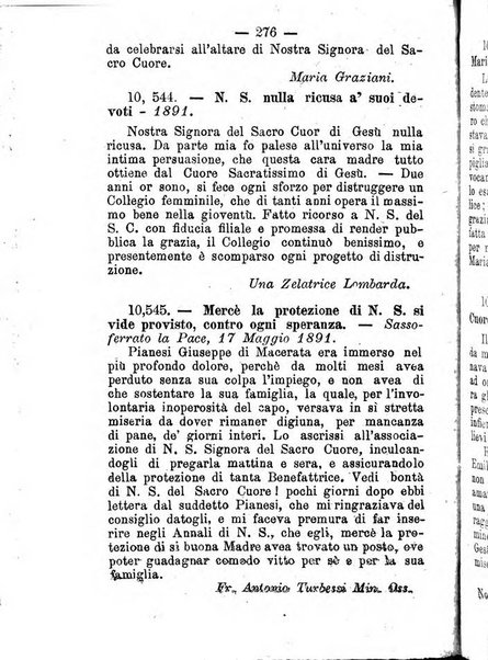 Annali di Nostra Signora del S. Cuore periodico mensile dei Missionari del Sacro Cuore