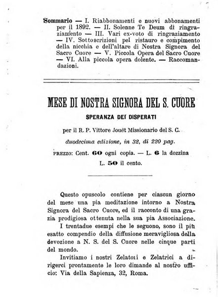 Annali di Nostra Signora del S. Cuore periodico mensile dei Missionari del Sacro Cuore