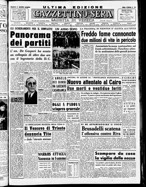 Gazzettino sera