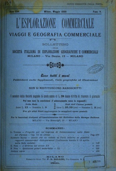 L'esplorazione commerciale giornale di viaggi e di geografia commerciale