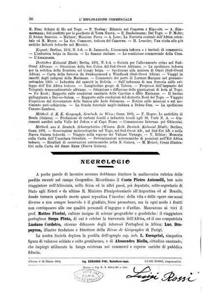 L'esplorazione commerciale giornale di viaggi e di geografia commerciale