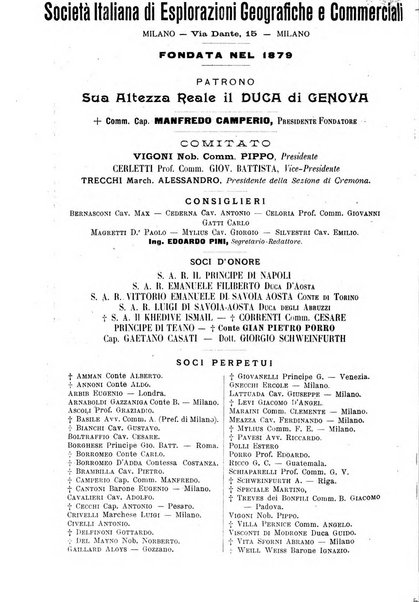 L'esplorazione commerciale giornale di viaggi e di geografia commerciale