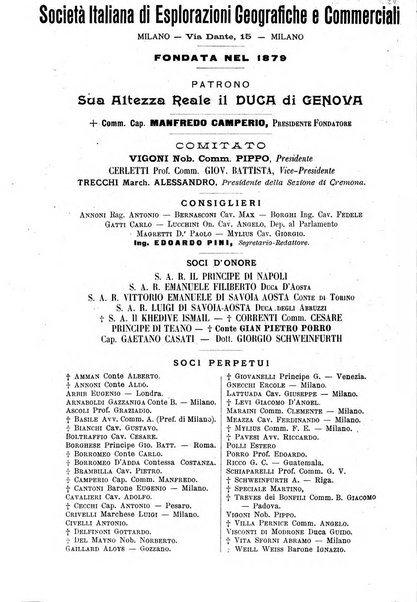 L'esplorazione commerciale giornale di viaggi e di geografia commerciale