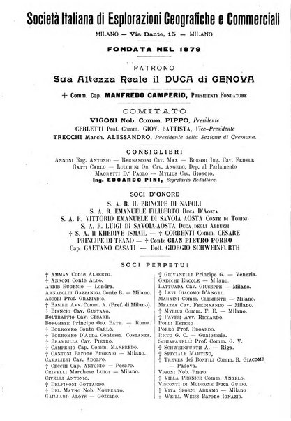 L'esplorazione commerciale giornale di viaggi e di geografia commerciale