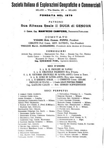 L'esplorazione commerciale giornale di viaggi e di geografia commerciale