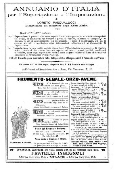 L'esplorazione commerciale giornale di viaggi e di geografia commerciale