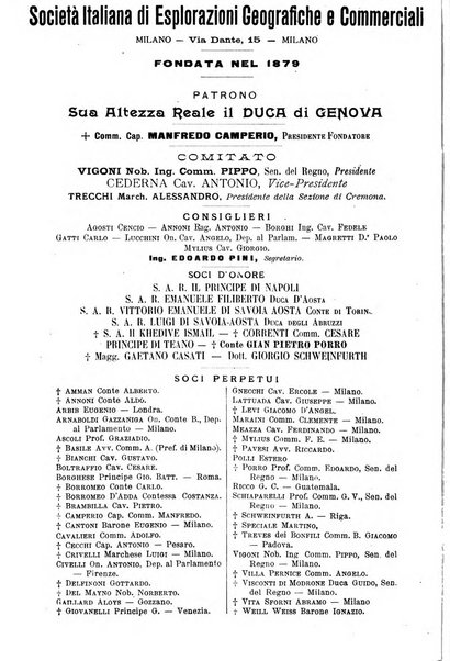 L'esplorazione commerciale giornale di viaggi e di geografia commerciale