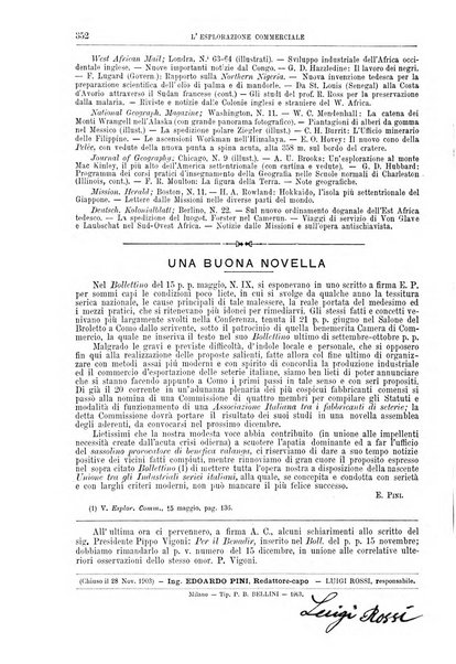 L'esplorazione commerciale giornale di viaggi e di geografia commerciale