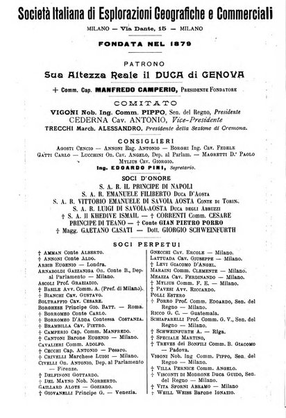 L'esplorazione commerciale giornale di viaggi e di geografia commerciale