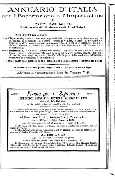 L'esplorazione commerciale giornale di viaggi e di geografia commerciale