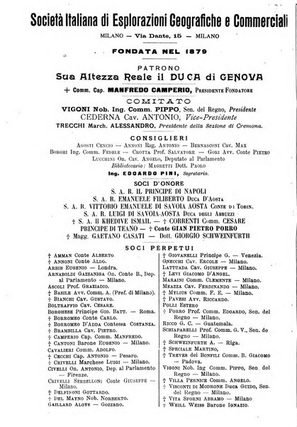 L'esplorazione commerciale giornale di viaggi e di geografia commerciale