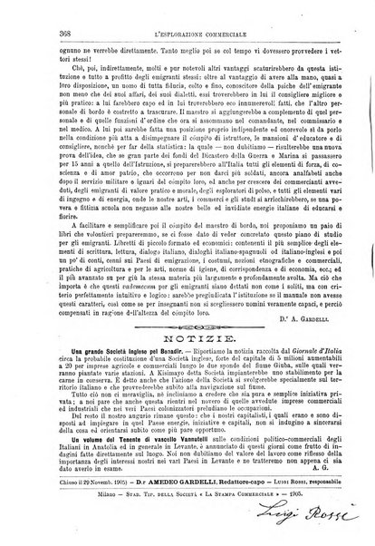 L'esplorazione commerciale giornale di viaggi e di geografia commerciale