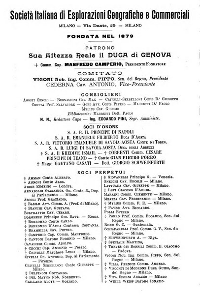 L'esplorazione commerciale giornale di viaggi e di geografia commerciale