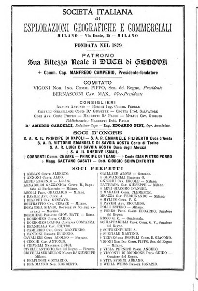 L'esplorazione commerciale giornale di viaggi e di geografia commerciale