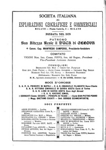 L'esplorazione commerciale giornale di viaggi e di geografia commerciale