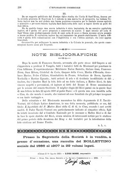 L'esplorazione commerciale giornale di viaggi e di geografia commerciale