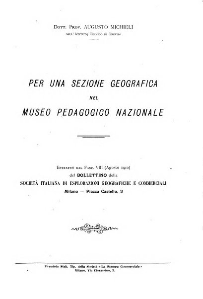 L'esplorazione commerciale giornale di viaggi e di geografia commerciale