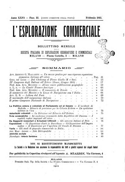 L'esplorazione commerciale giornale di viaggi e di geografia commerciale