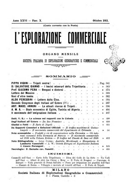 L'esplorazione commerciale giornale di viaggi e di geografia commerciale