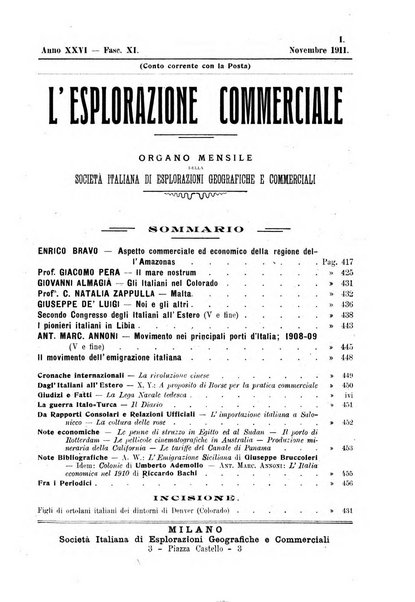 L'esplorazione commerciale giornale di viaggi e di geografia commerciale