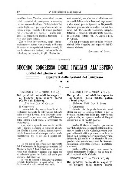 L'esplorazione commerciale giornale di viaggi e di geografia commerciale