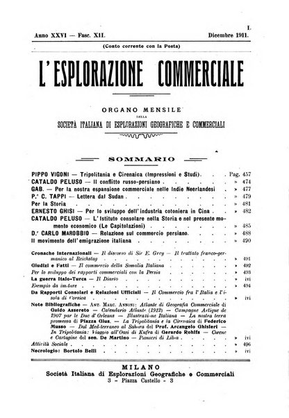 L'esplorazione commerciale giornale di viaggi e di geografia commerciale