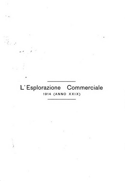 L'esplorazione commerciale giornale di viaggi e di geografia commerciale