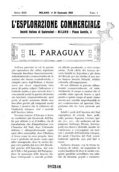 L'esplorazione commerciale giornale di viaggi e di geografia commerciale