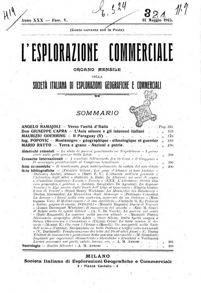 L'esplorazione commerciale giornale di viaggi e di geografia commerciale