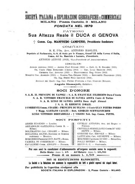 L'esplorazione commerciale giornale di viaggi e di geografia commerciale