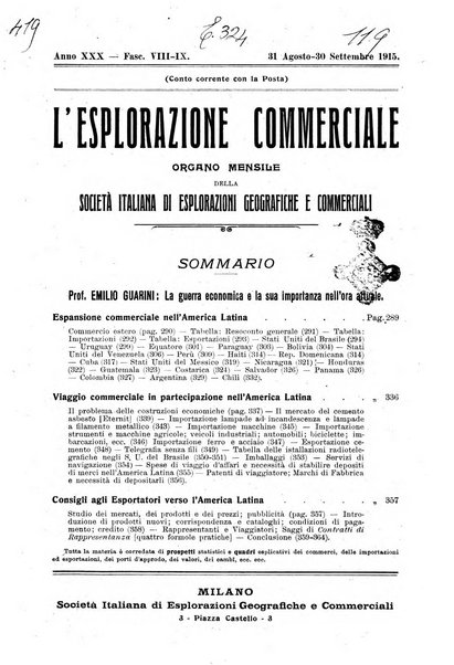 L'esplorazione commerciale giornale di viaggi e di geografia commerciale