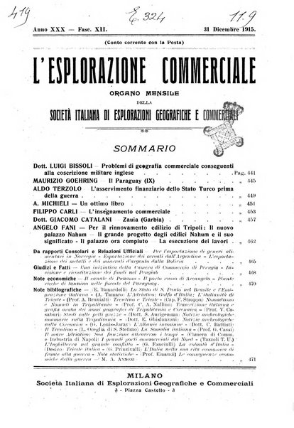 L'esplorazione commerciale giornale di viaggi e di geografia commerciale