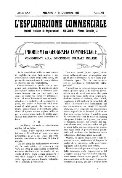 L'esplorazione commerciale giornale di viaggi e di geografia commerciale