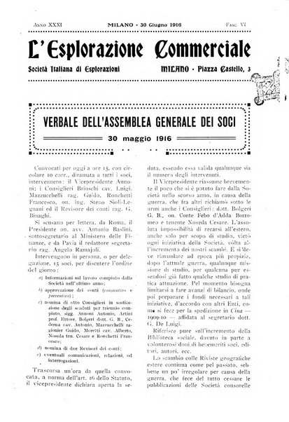 L'esplorazione commerciale giornale di viaggi e di geografia commerciale