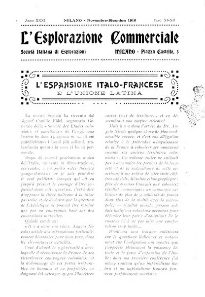 L'esplorazione commerciale giornale di viaggi e di geografia commerciale