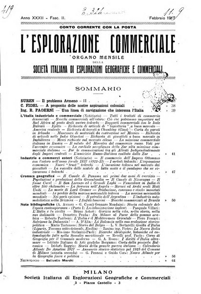 L'esplorazione commerciale giornale di viaggi e di geografia commerciale