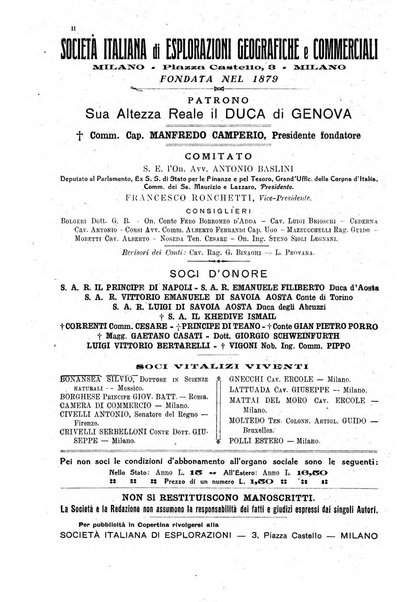 L'esplorazione commerciale giornale di viaggi e di geografia commerciale