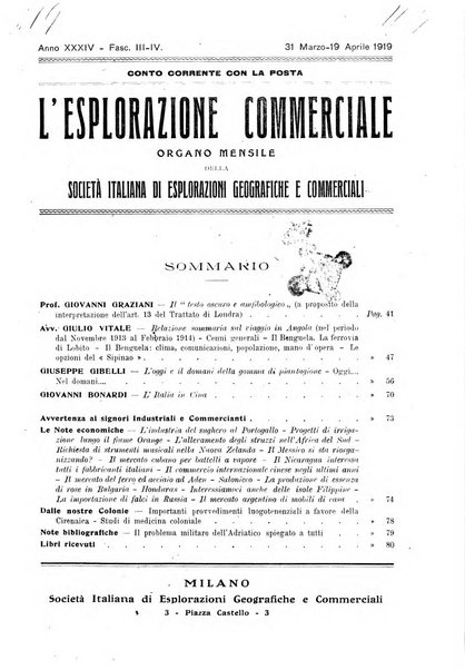 L'esplorazione commerciale giornale di viaggi e di geografia commerciale