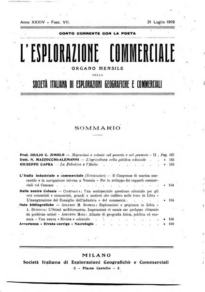 L'esplorazione commerciale giornale di viaggi e di geografia commerciale