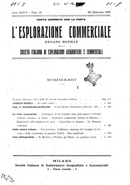 L'esplorazione commerciale giornale di viaggi e di geografia commerciale