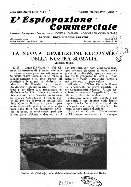 L'esplorazione commerciale giornale di viaggi e di geografia commerciale